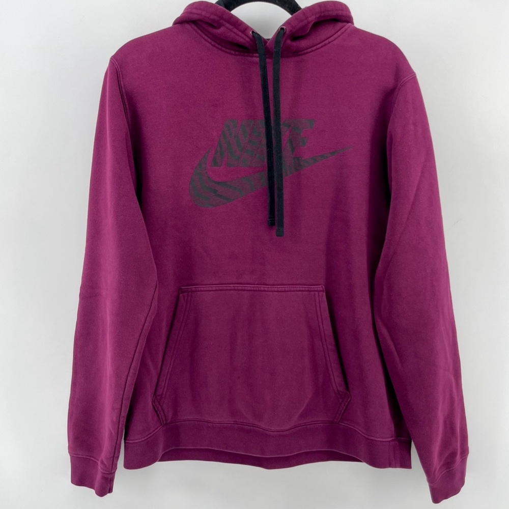 Nike Women’s Sweatshirt Purple Hood Pocket M